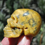 Pietersite Carved Crystal Skull Realistic Gemstone Carving