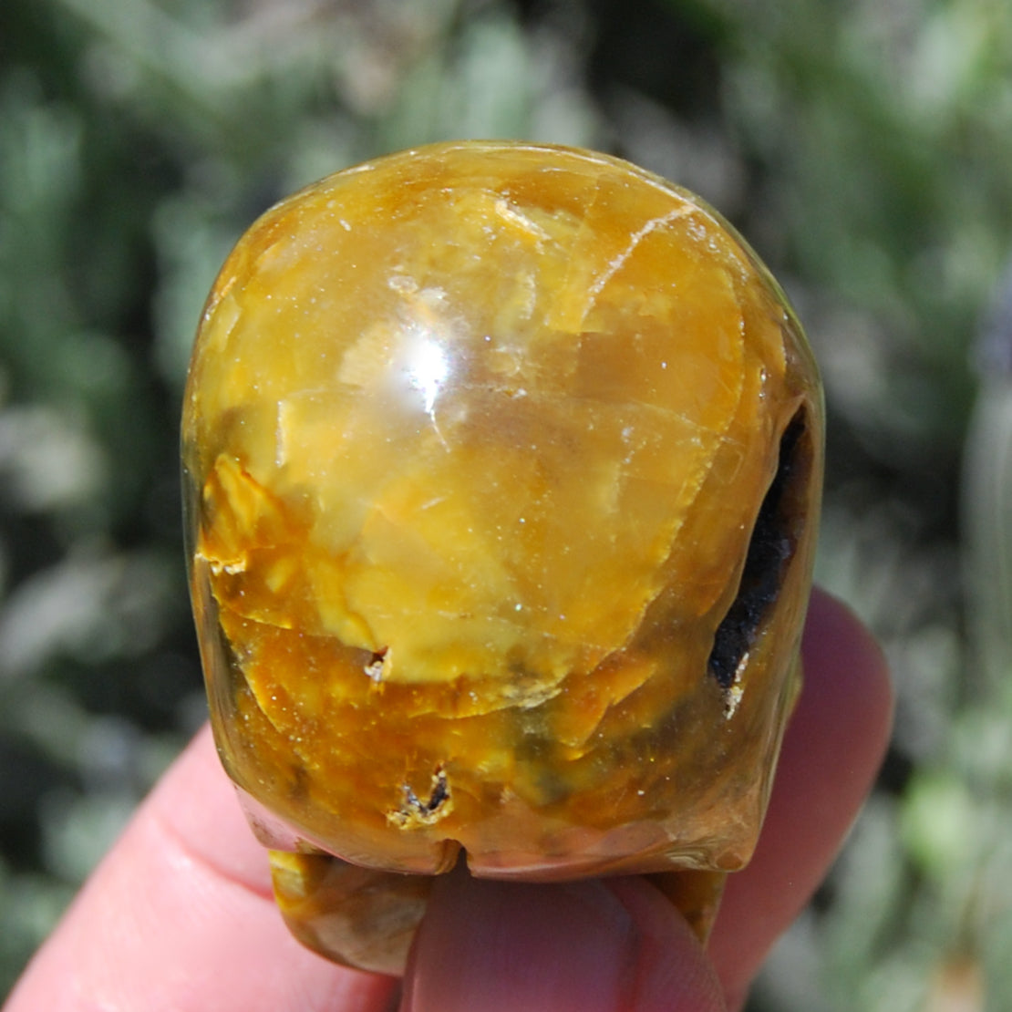 Pietersite Carved Crystal Skull Realistic Gemstone Carving