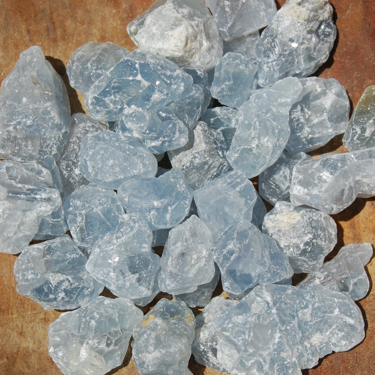 Celestite, Raw Celestite Crystal Pieces