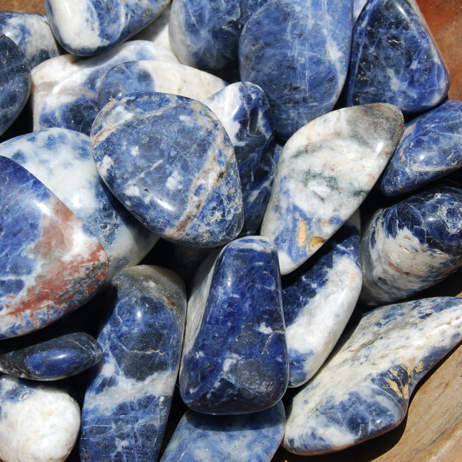 Large Sodalite Crystal Tumbled Stones 