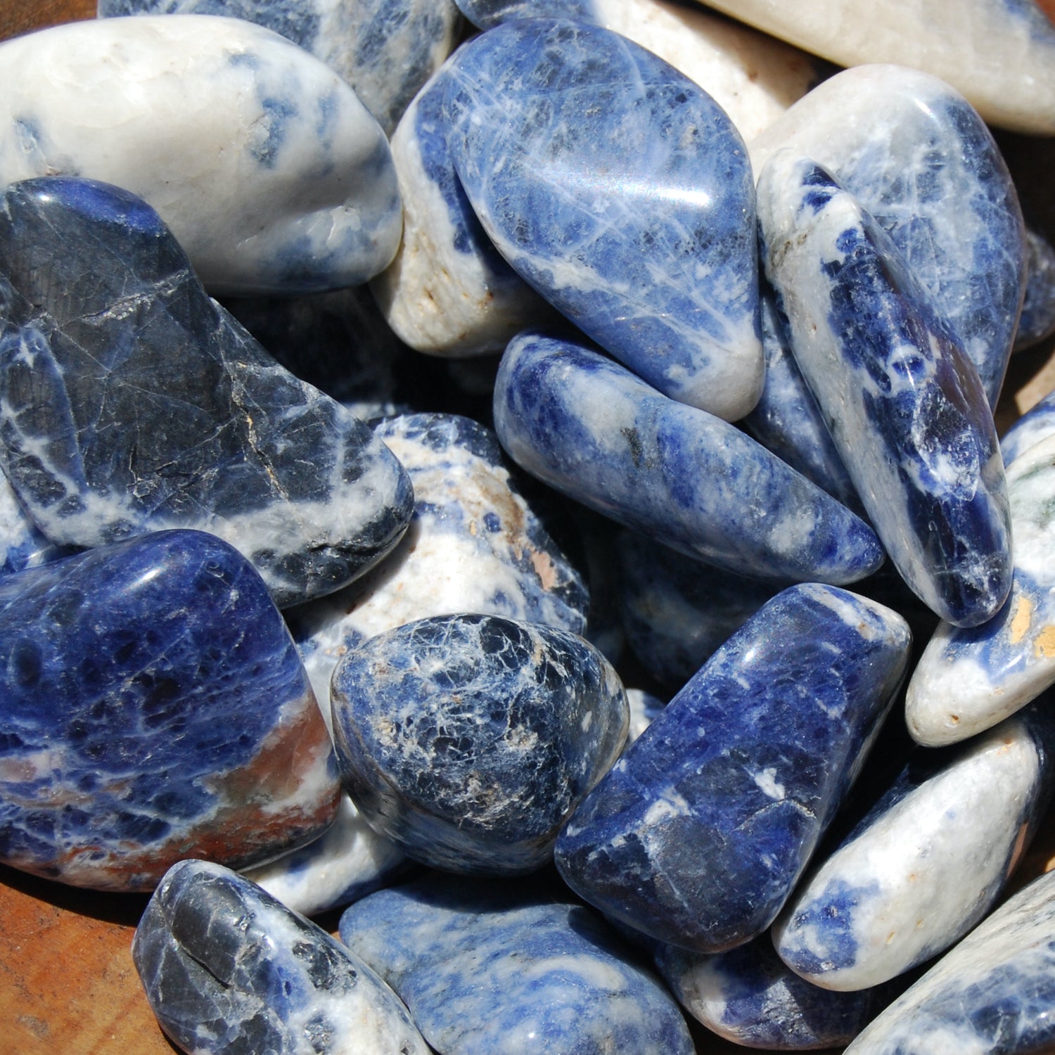 Large Sodalite Crystal Tumbled Stones 