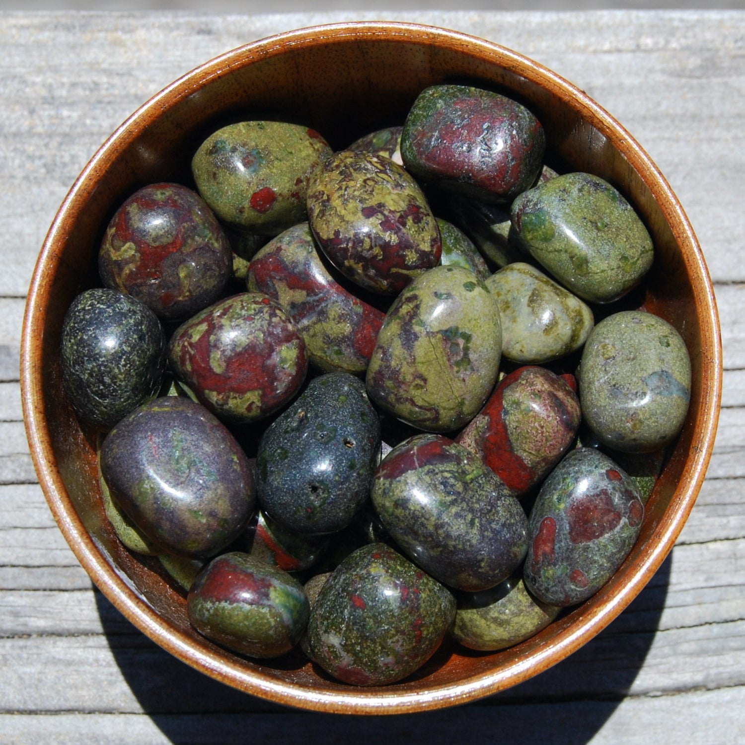 Dragon's Blood Jasper Tumbled Stones, Dragon Bloodstone, Dragon's Blood Stone 