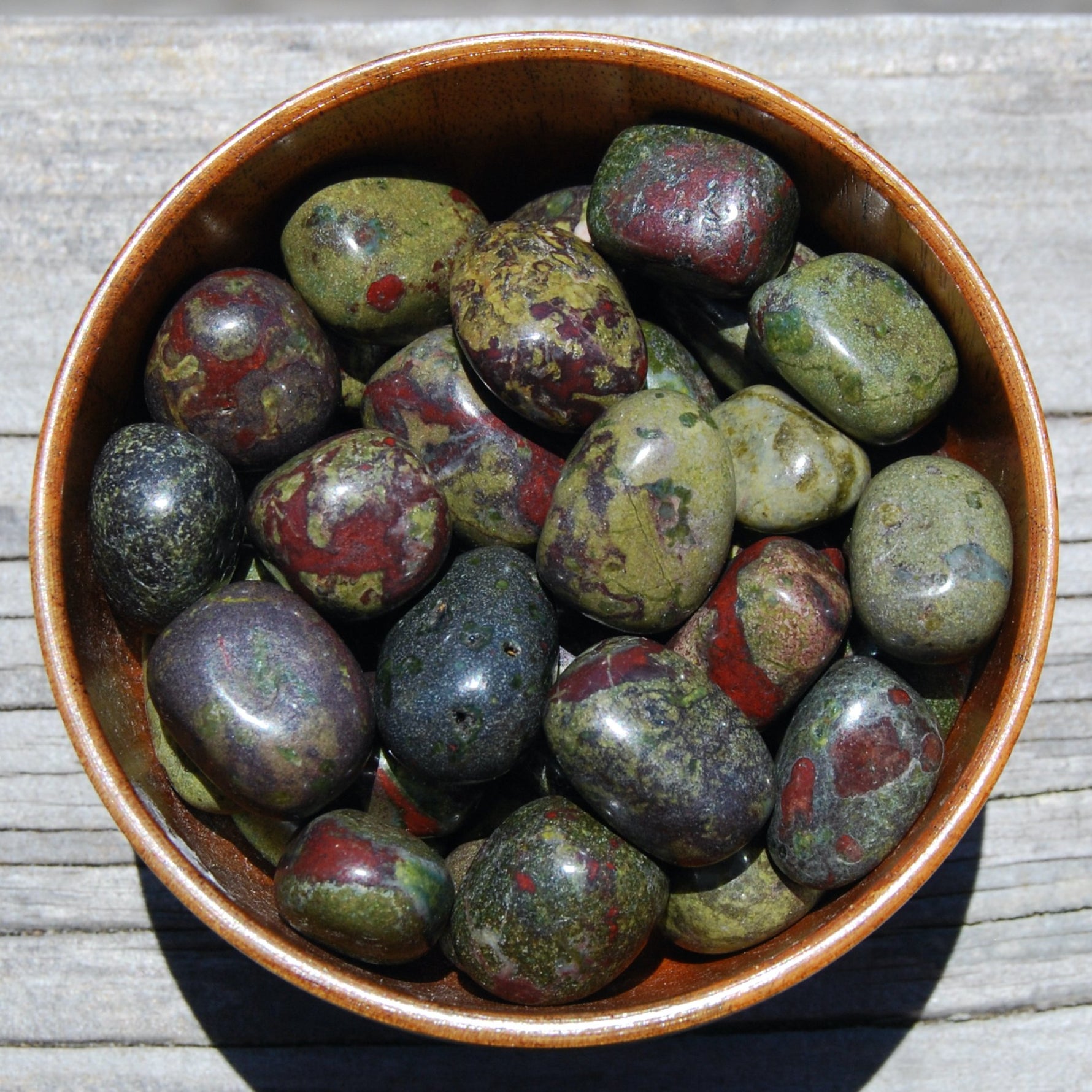 Dragon's Blood Jasper Tumbled Stones, Dragon Bloodstone, Dragon's Blood Stone 