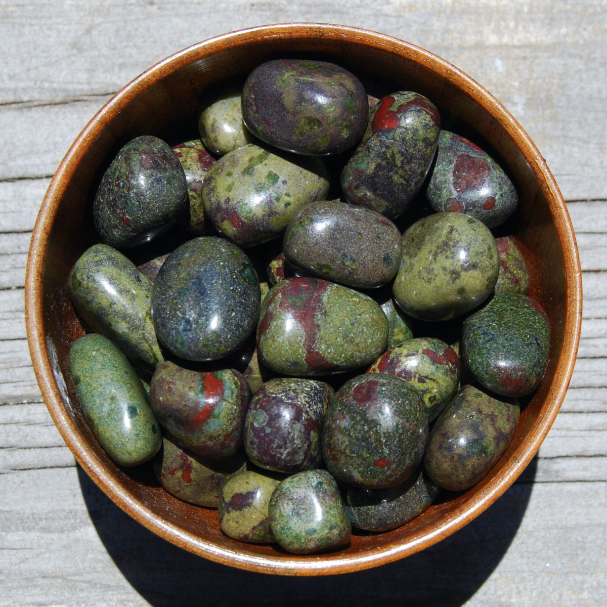 Dragon's Blood Jasper Tumbled Stones, Dragon Bloodstone, Dragon's Blood Stone 