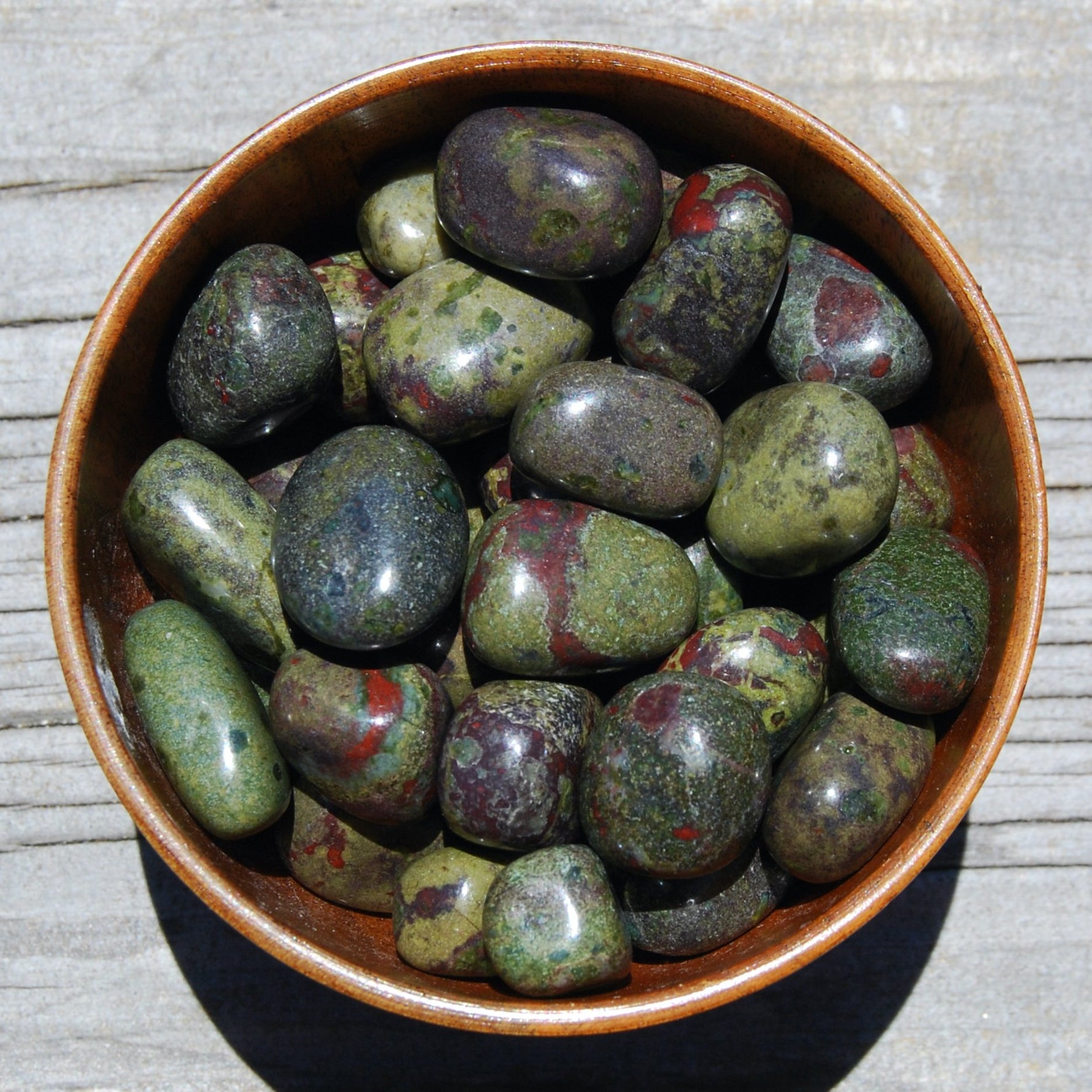 Dragon's Blood Jasper Tumbled Stones, Dragon Bloodstone, Dragon's Blood Stone 