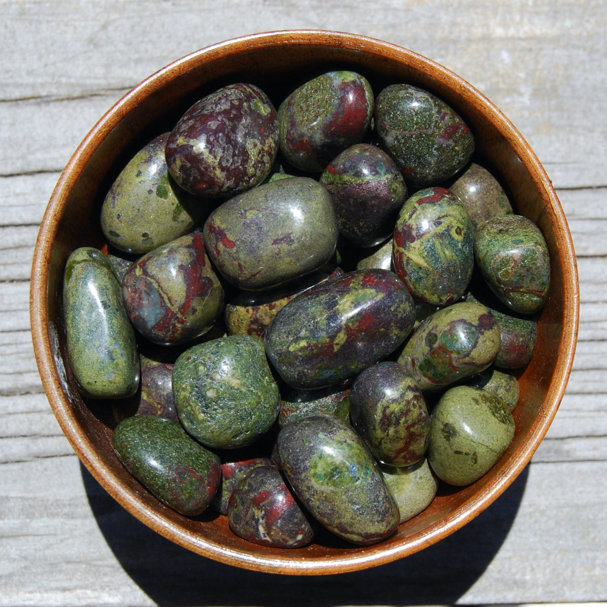Dragon's Blood Jasper Tumbled Stones, Dragon Bloodstone, Dragon's Blood Stone 