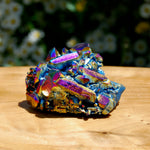 Titanium Aura Quartz Crystal Cluster