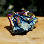 Titanium Aura Quartz Crystal Cluster