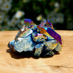 Titanium Aura Quartz Crystal Cluster