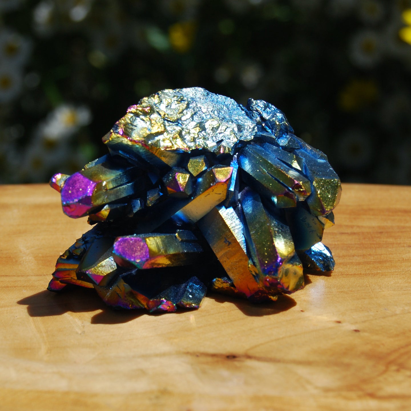 2.75in 97g Titanium Aura Quartz Crystal Cluster