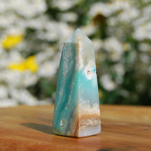 Load image into Gallery viewer, Blue Opalized Petrified Wood Tower, Blue Opal Wood, Blue Opalized Wood, Indonesia
