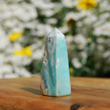 Load image into Gallery viewer, Blue Opalized Petrified Wood Tower, Blue Opal Wood, Blue Opalized Wood, Indonesia

