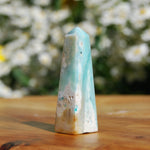 Blue Opalized Petrified Wood Tower, Blue Opal Wood, Blue Opalized Wood, Indonesia