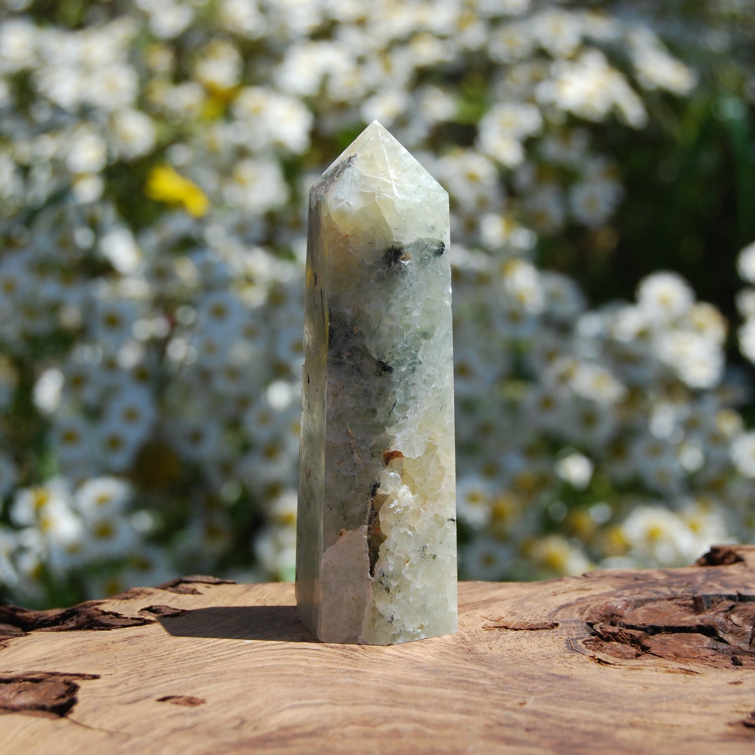 Prehnite Crystal Tower