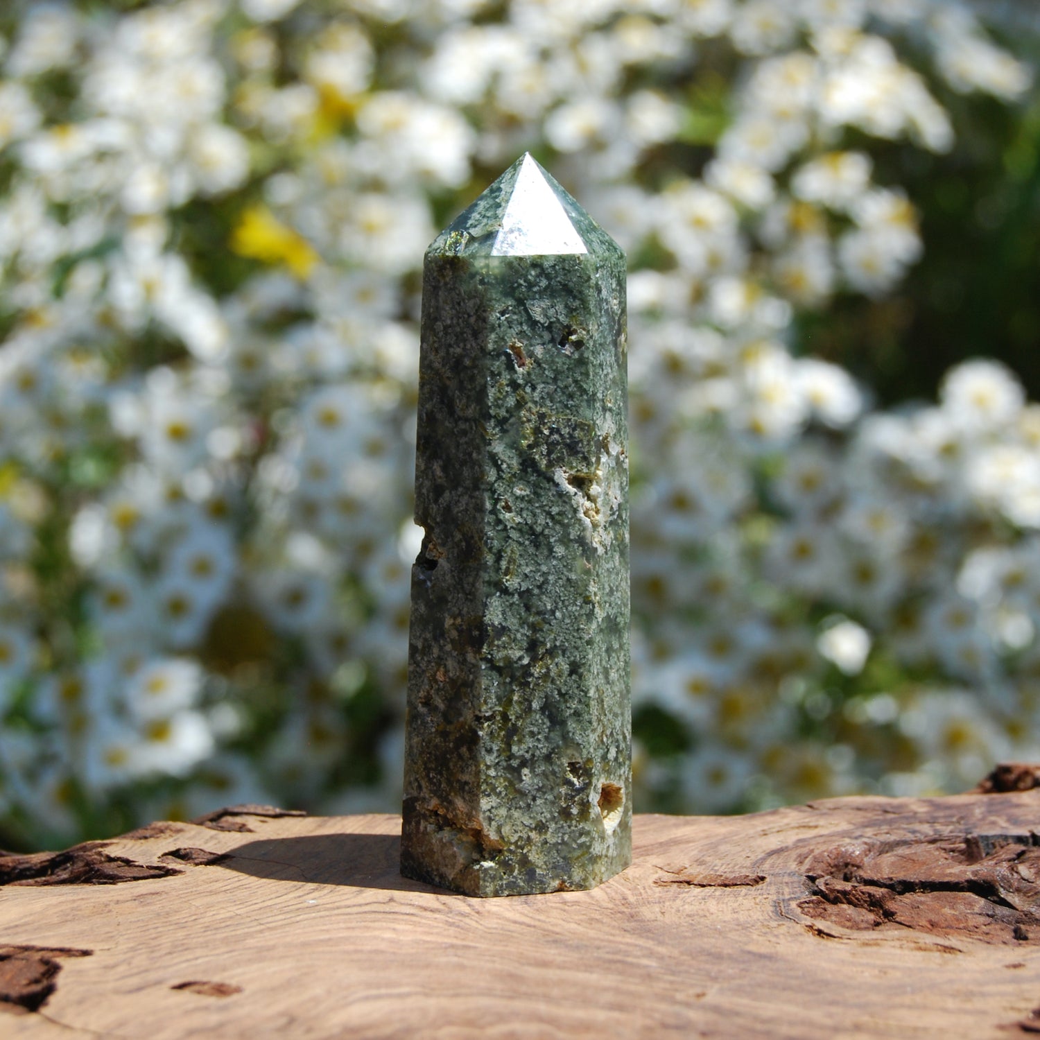 Prehnite Crystal Tower