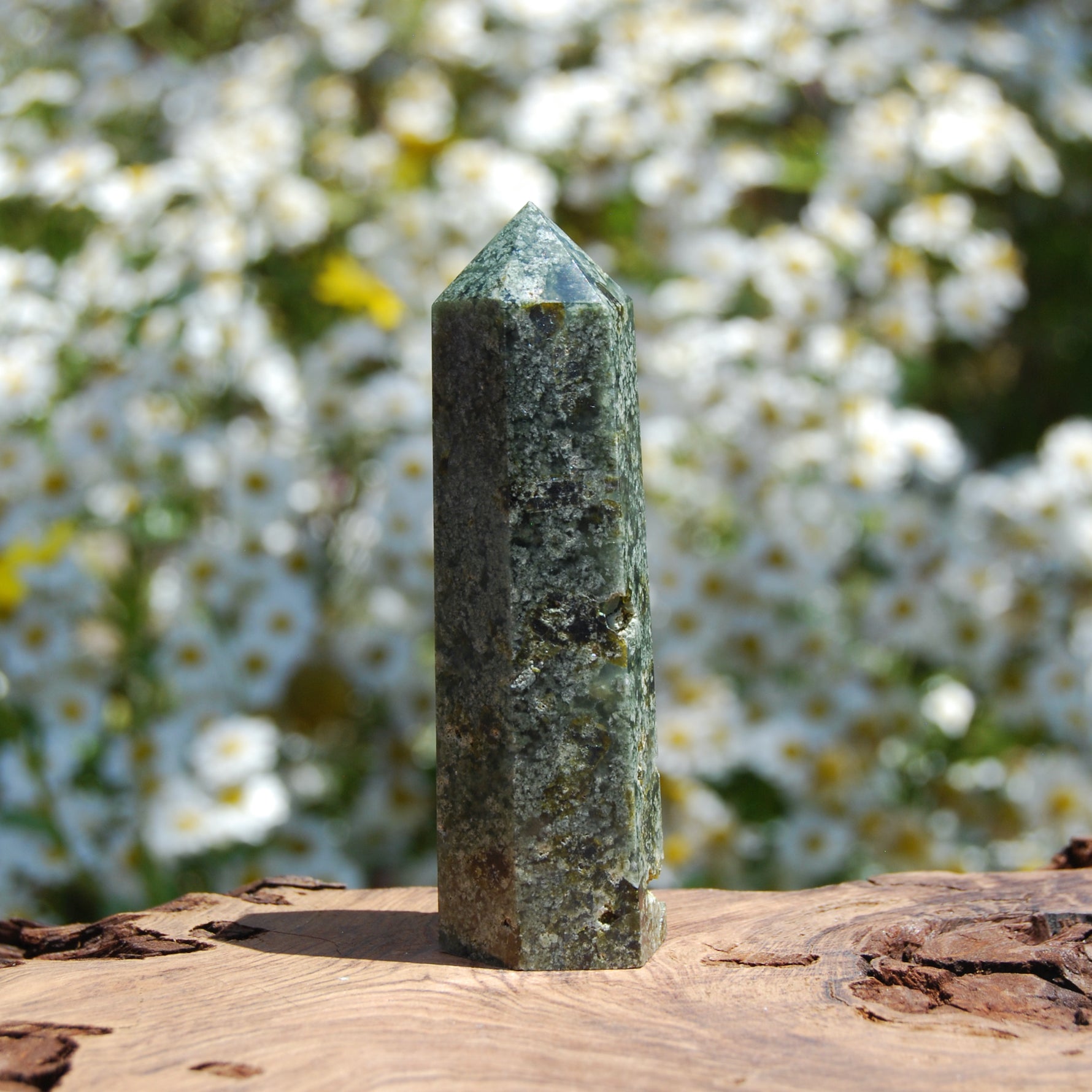 Prehnite Crystal Tower