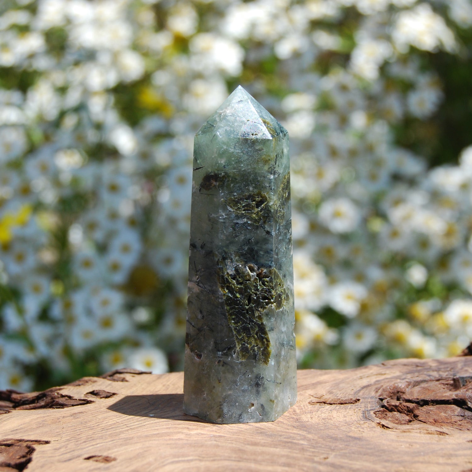 Prehnite Crystal Tower