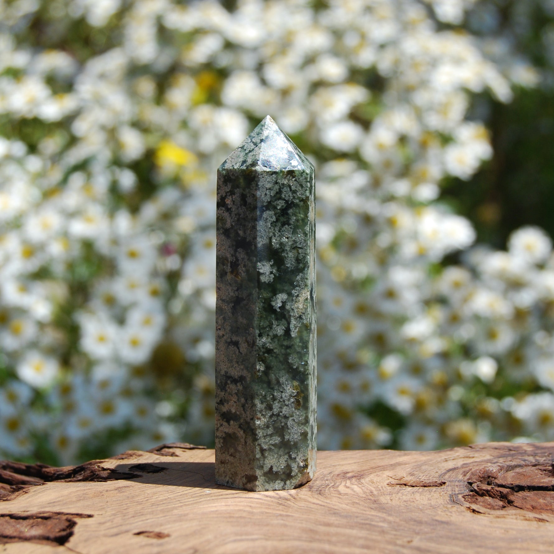 Prehnite Crystal Tower