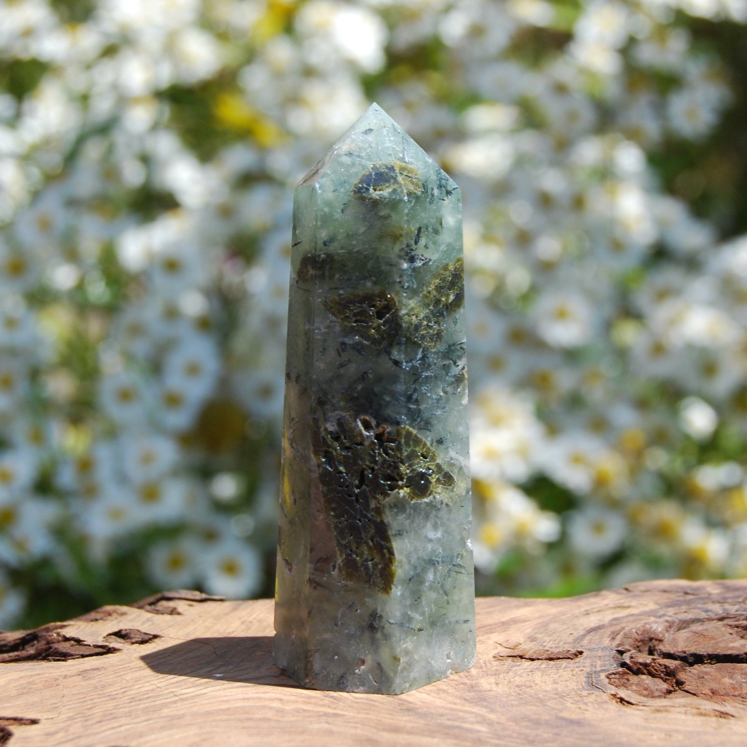 Prehnite Crystal Tower