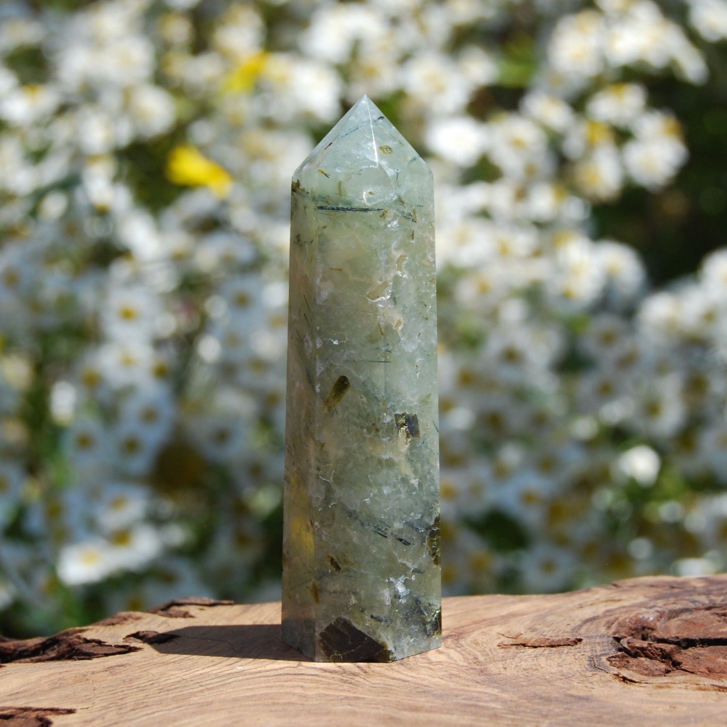 Prehnite Crystal Tower
