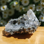 Chlorite Silver Quartz Crystal Cluster, Self Healed Twin Flame, Corinto, Brazil