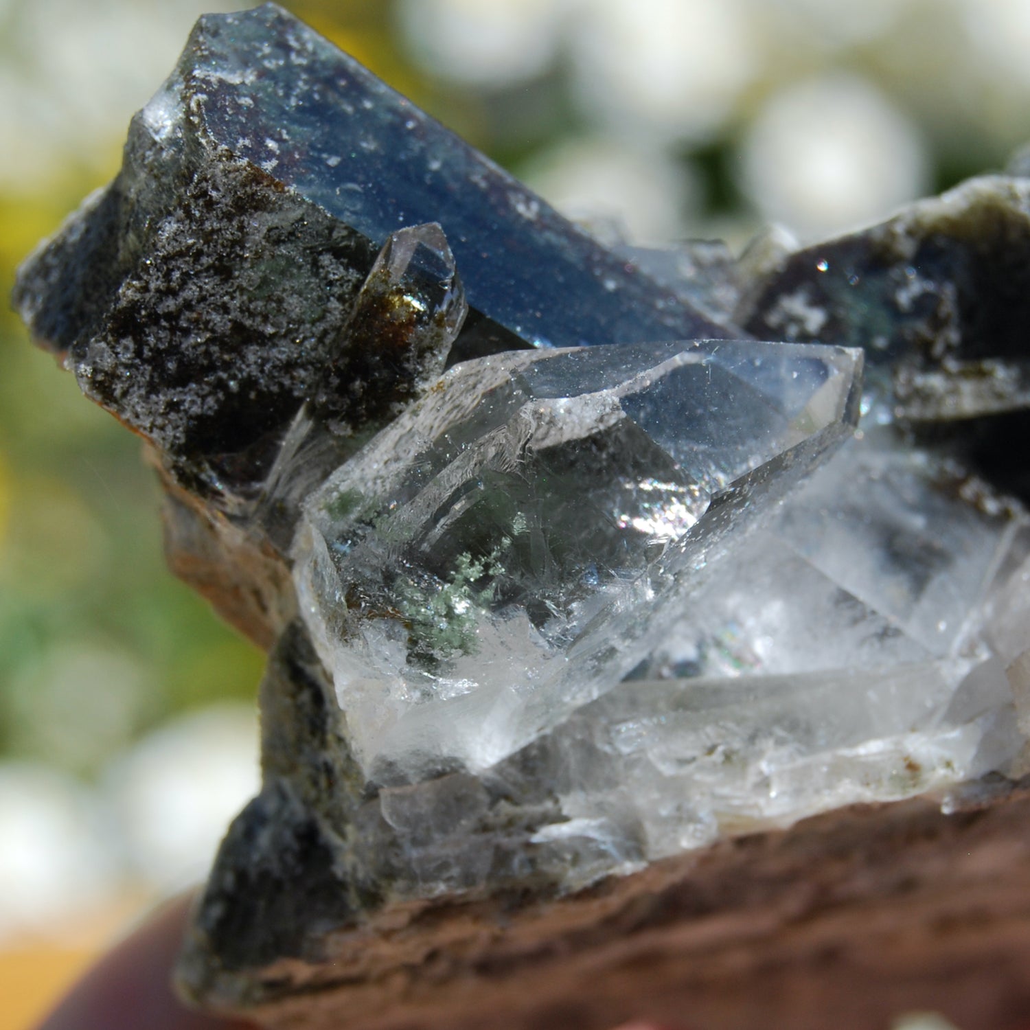 Chlorite Optical Quartz Crystal Cluster, Corinto, Brazil