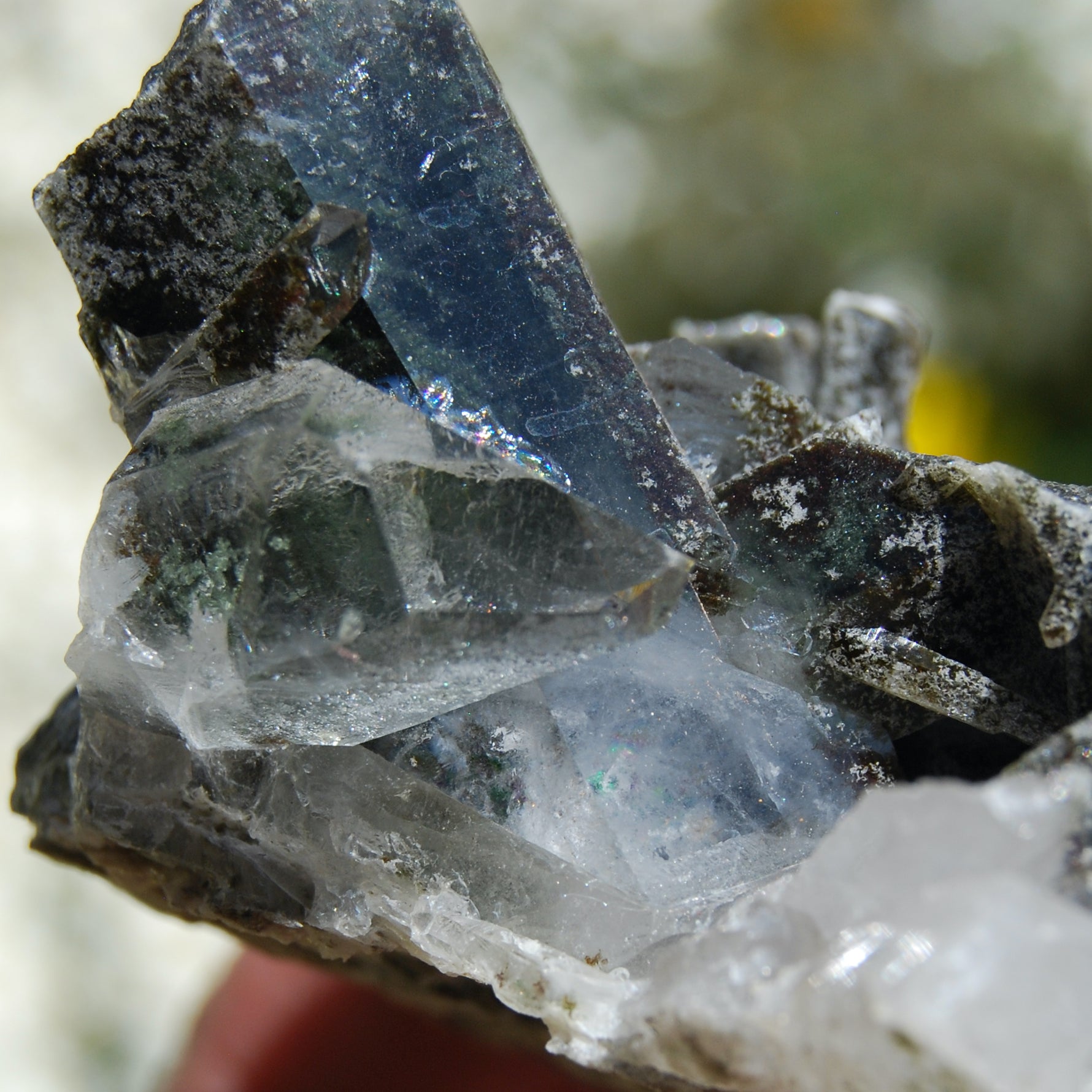 Chlorite Optical Quartz Crystal Cluster, Corinto, Brazil