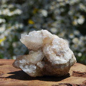 Large Fairy Quartz Crystal Cluster, Raw Spirit Quartz Druzy, South Africa