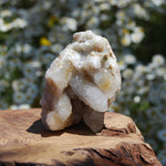 Large Fairy Quartz Crystal Cluster, Raw Spirit Quartz Druzy, South Africa
