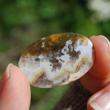 Load image into Gallery viewer, Graveyard plume agate cabochon
