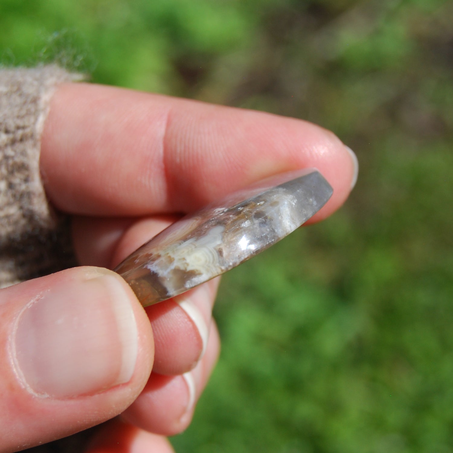 Plume Agate Cabochon