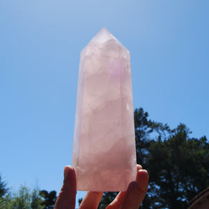Extra Large Rose Quartz Crystal Tower, Brazil