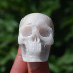 Flower Agate Sakura Agate Crystal Skull