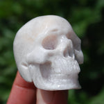 Flower Agate Sakura Agate Crystal Skull