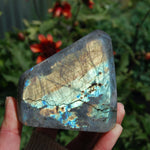Purple Labradorite, Labradorite Crystal Freeform Tower, Spectrolite