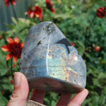 Purple Labradorite, Labradorite Crystal Freeform Tower, Spectrolite