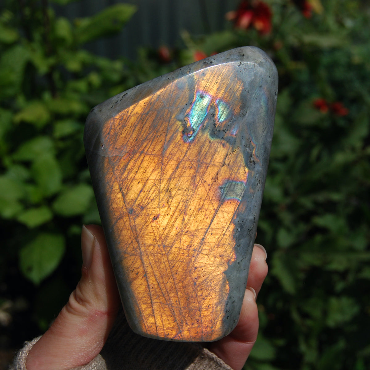 Sunset Purple Labradorite Crystal Free Form Tower