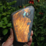 Sunset Purple Labradorite Crystal Free Form Tower