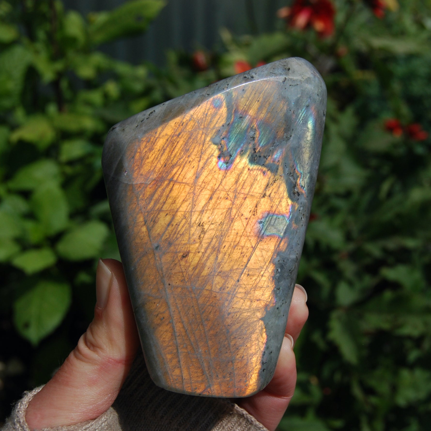 Sunset Purple Labradorite Crystal Free Form Tower