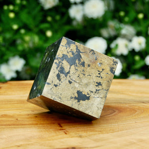 Chalcopyrite Crystal Cube