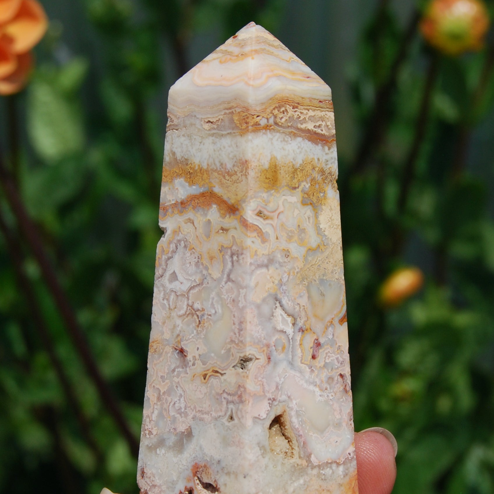 PINK Crazy Lace Agate, PINK Crazy Lace Agate Tower, Indonesia