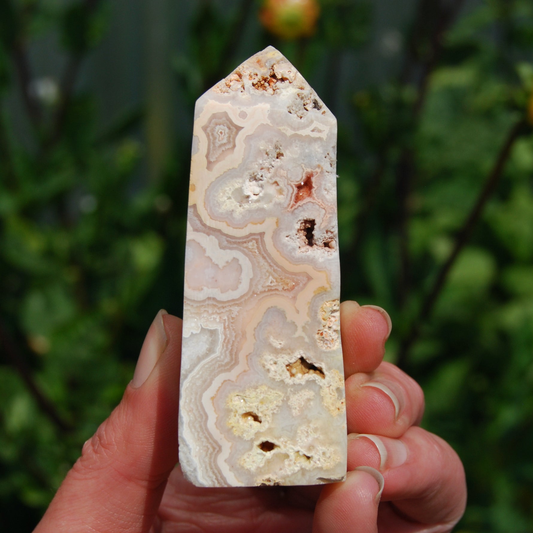 PINK Crazy Lace Agate, PINK Crazy Lace Agate Tower, Indonesia