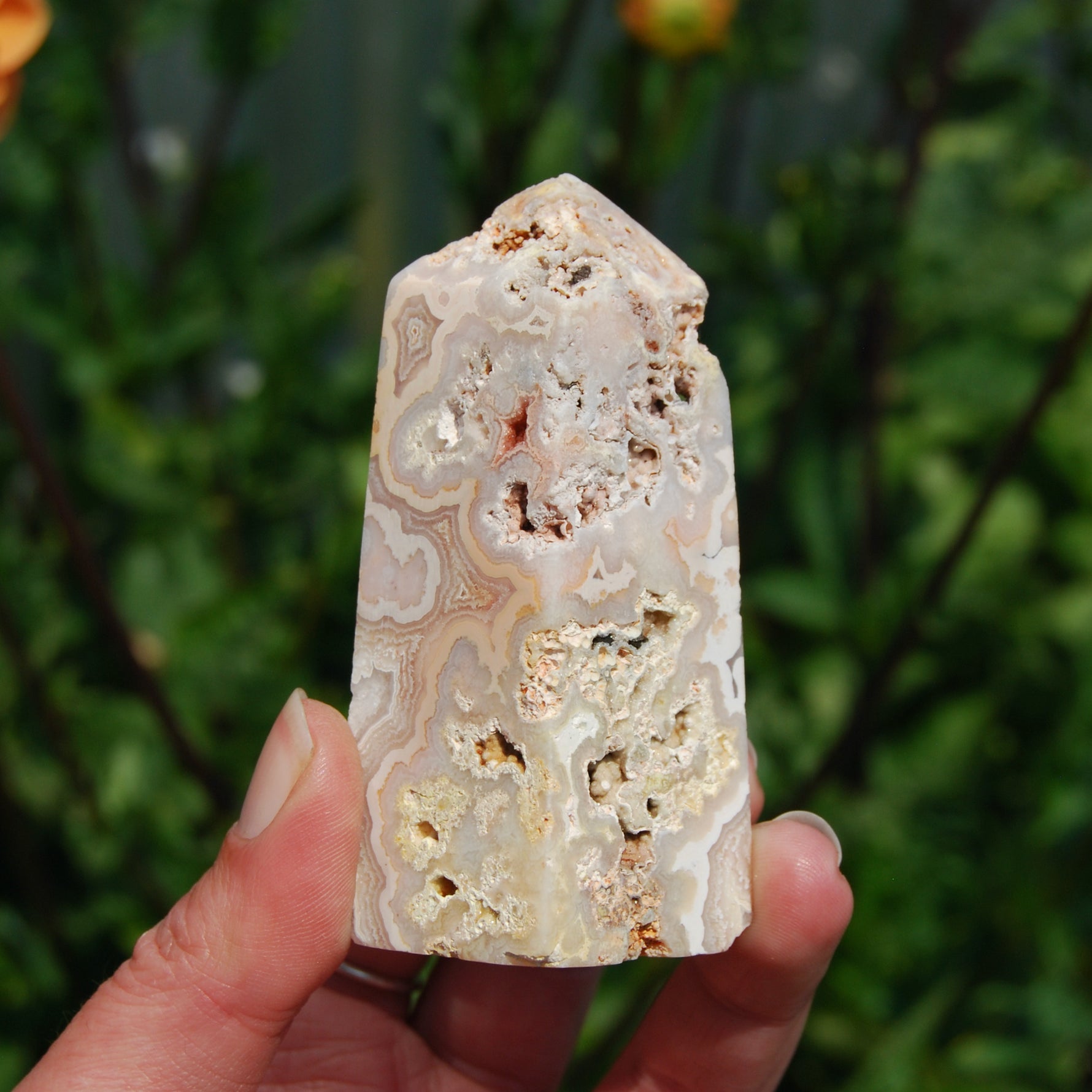 PINK Crazy Lace Agate, PINK Crazy Lace Agate Tower, Indonesia