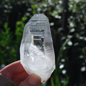 Colombian Lemurian Seed Crystal Laser, Self Healed Optical Quartz, Limonite, Tapias, Boyaca, Colombia