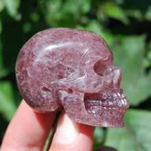 Load image into Gallery viewer, Strawberry Quartz Carved Crystal Skull
