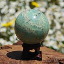 Load image into Gallery viewer, Chrysoprase Crystal Sphere
