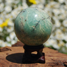 Load image into Gallery viewer, Chrysoprase Crystal Sphere
