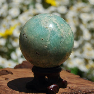 Chrysoprase Crystal Sphere