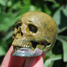 Load image into Gallery viewer, Botryoidal Ocean Jasper Carved Crystal Skull
