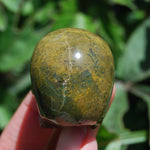 Botryoidal Ocean Jasper Carved Crystal Skull